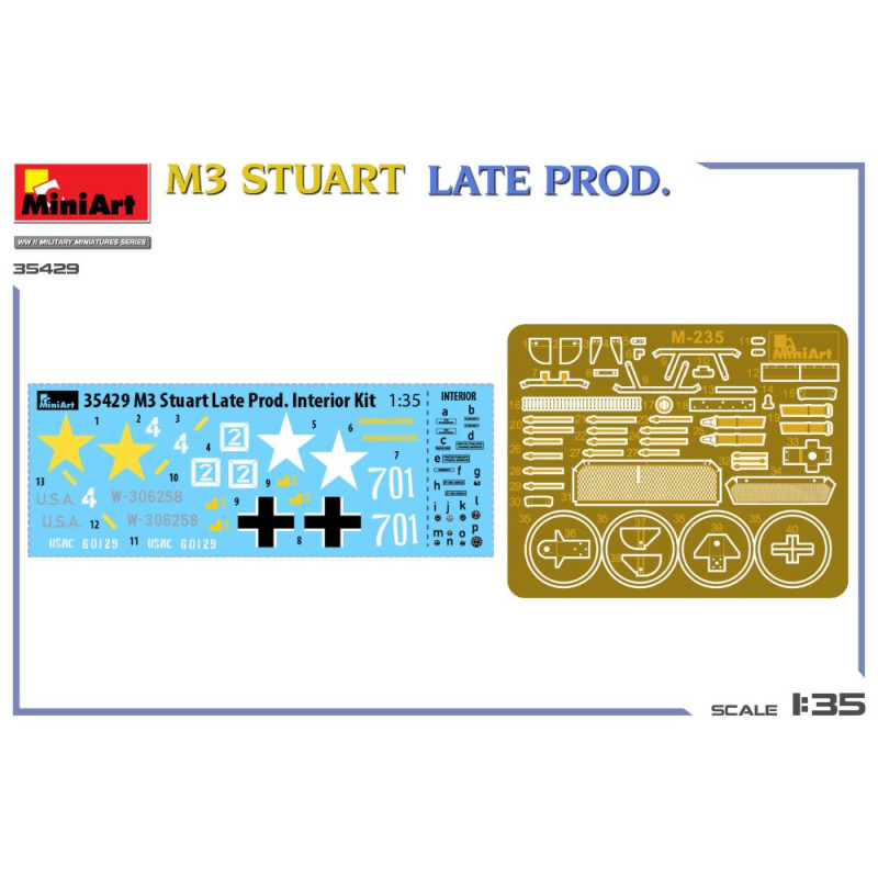 M3 Stuart Late prod 6 versions - MiniArt 35429 - 1/35