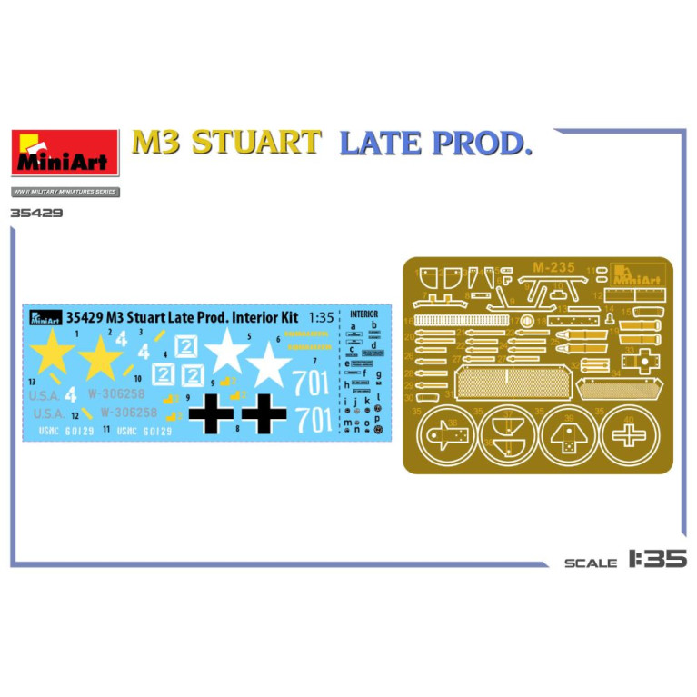 M3 Stuart Late prod 6 versions - MiniArt 35429 - 1/35