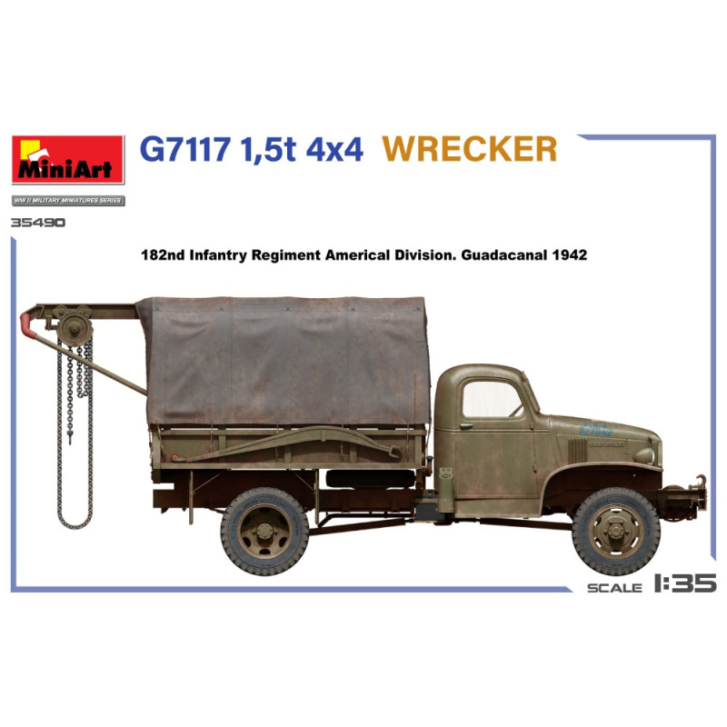 G7117 1.5T 4x4 WRECKER, 3 versions - MiniArt 35490 - 1/35