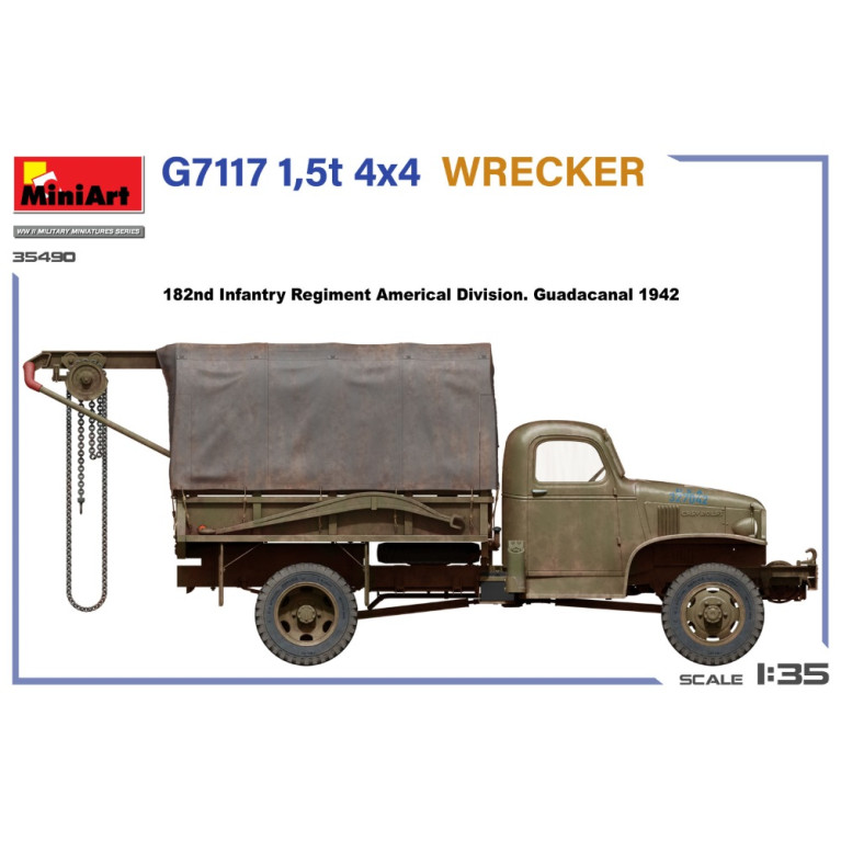 G7117 1.5T 4x4 WRECKER, 3 versions - MiniArt 35490 - 1/35