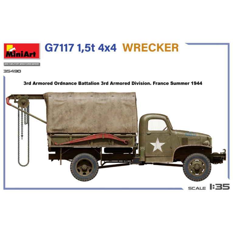 G7117 1.5T 4x4 WRECKER, 3 versions - MiniArt 35490 - 1/35