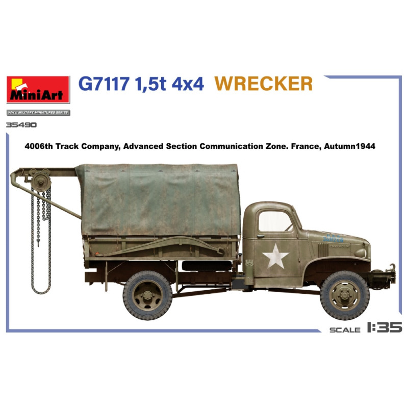 G7117 1.5T 4x4 WRECKER, 3 versions - MiniArt 35490 - 1/35
