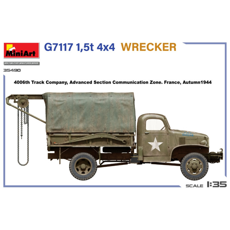 G7117 1.5T 4x4 WRECKER, 3 versions - MiniArt 35490 - 1/35