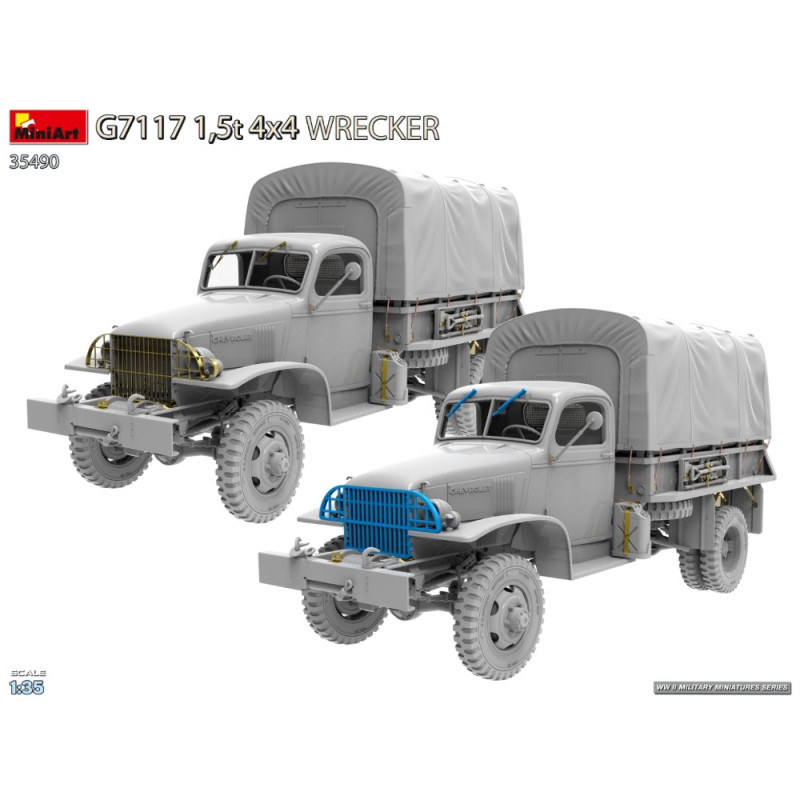 G7117 1.5T 4x4 WRECKER, 3 versions - MiniArt 35490 - 1/35