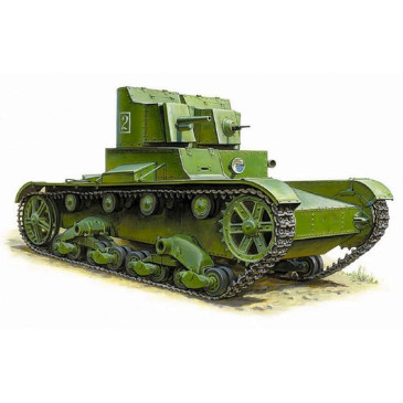 Tank léger soviétique T-26 modèle 1932 - ZVEZDA 3542 - 1/72