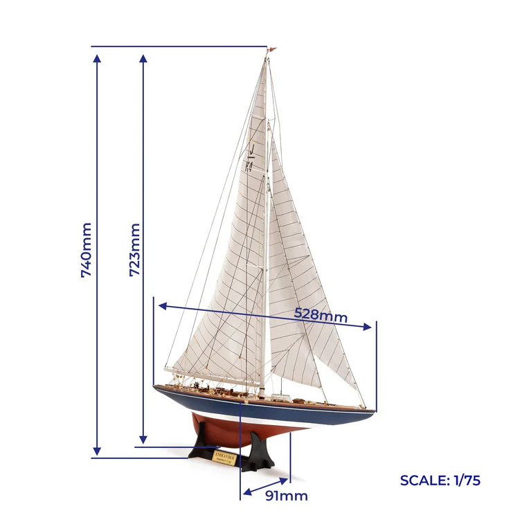 Yacht Endeavour, America's cup 1934 - Bateau en Bois - OCCRE 12013 - 1/75