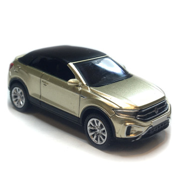 VW T-Roc cabriolet phase 2 ouvert, beige métallisé, 2022 - PCX870602 - HO 1/87