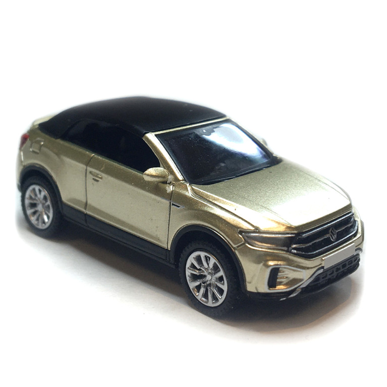 VW T-Roc cabriolet phase 2 ouvert, beige métallisé, 2022 - PCX870602 - HO 1/87