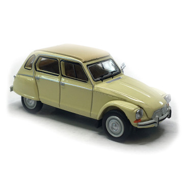 Citroën Dyane 6 capote fermée, beige nevada, 1973 - SAI 7614 - HO 1/87