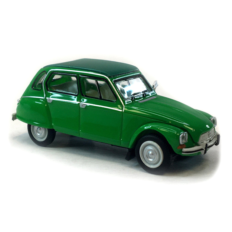 Citroën Dyane 6 capote fermée, vert bambou, 1973 - SAI 7616 - HO 1/87