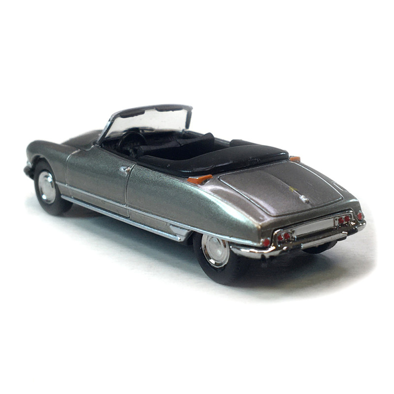 Citroën DS 19 cabriolet capote ouverte, gris nacré, 1963 - SAI 7801 - HO 1/87