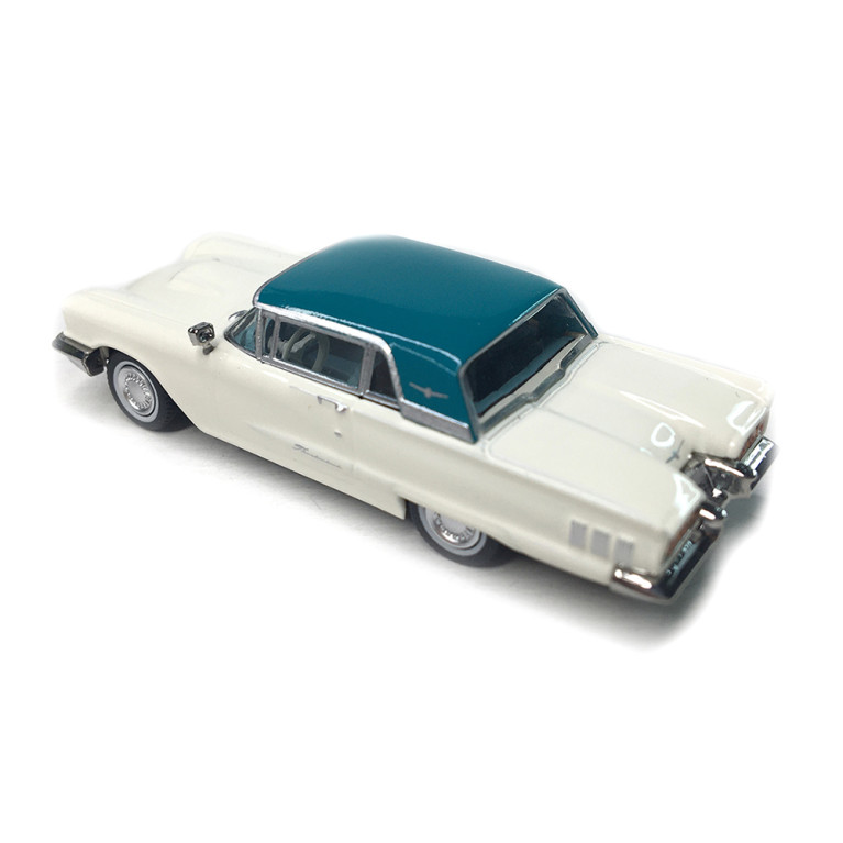 FORD Thunderbird hardtop, blanc/bleu, 1960 - BREKINA 18200 - HO 1/87