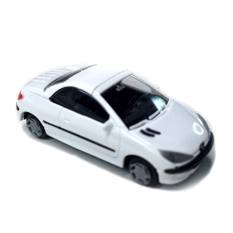 Peugeot 206 coupé, blanche - SAI 2189 - HO 1/87