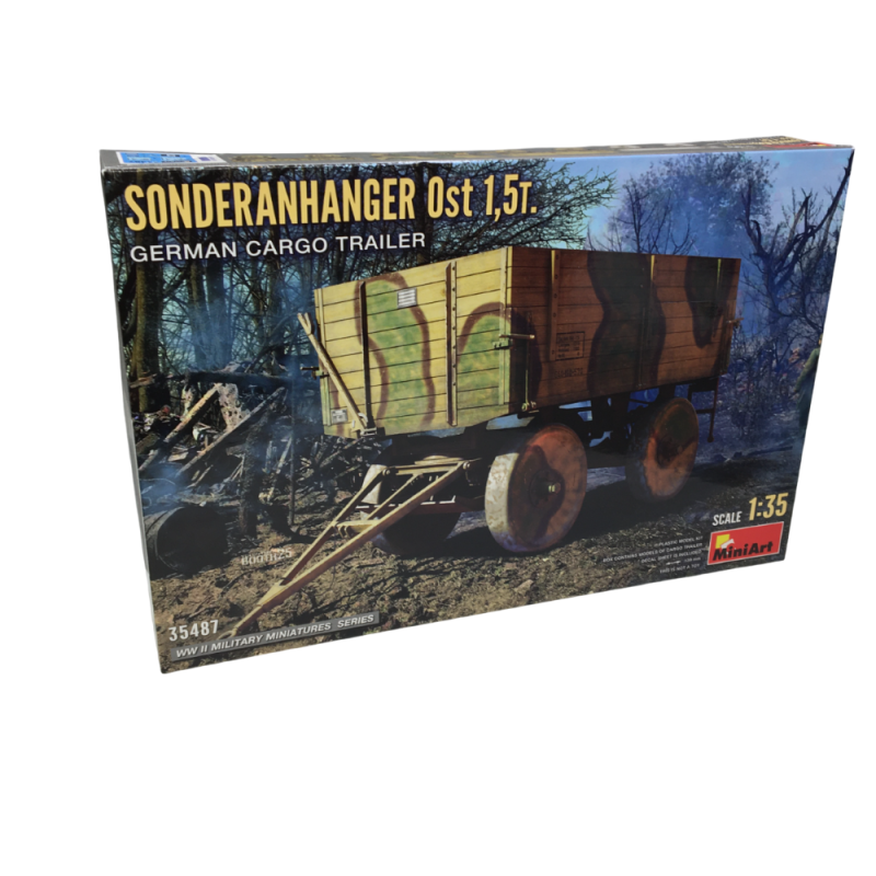 Remorque cargo allemande, Sonderanhanger Ost 1,5t, 4 versions - MiniArt 35487 - 1/35