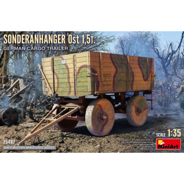 Remorque cargo allemande, Sonderanhanger Ost 1,5t, 4 versions - MiniArt 35487 - 1/35