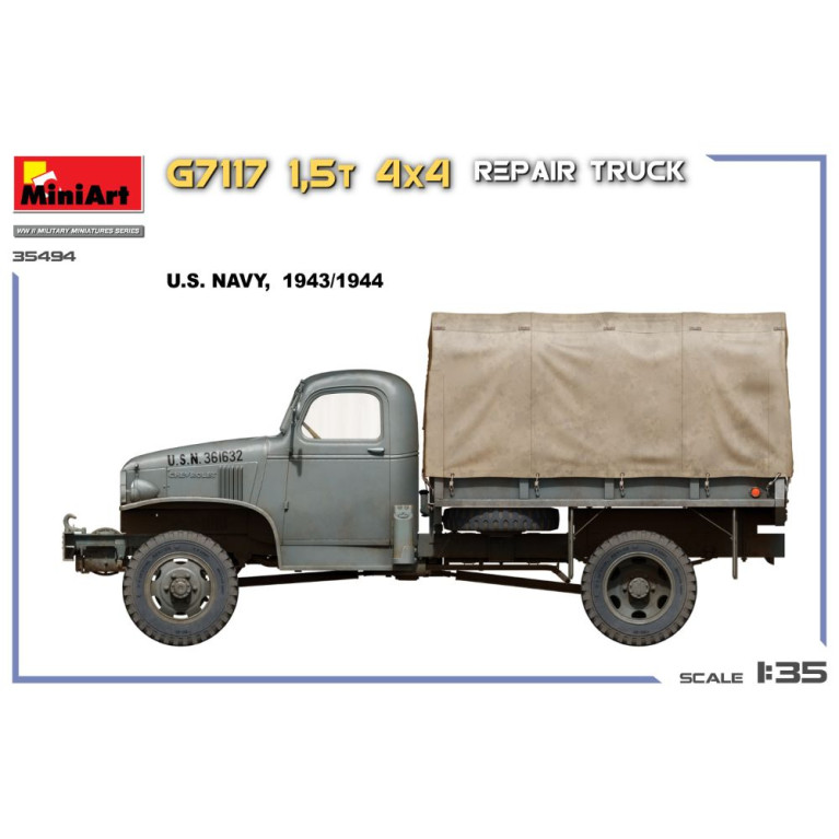 Camion de réparation 4x4 1,5 t G7117 - MiniArt 35494 - 1/35