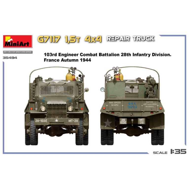 Camion de réparation 4x4 1,5 t G7117 - MiniArt 35494 - 1/35