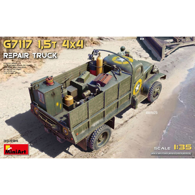 Camion de réparation 4x4 1,5 t G7117, 4 versions - MiniArt 35494 - 1/35