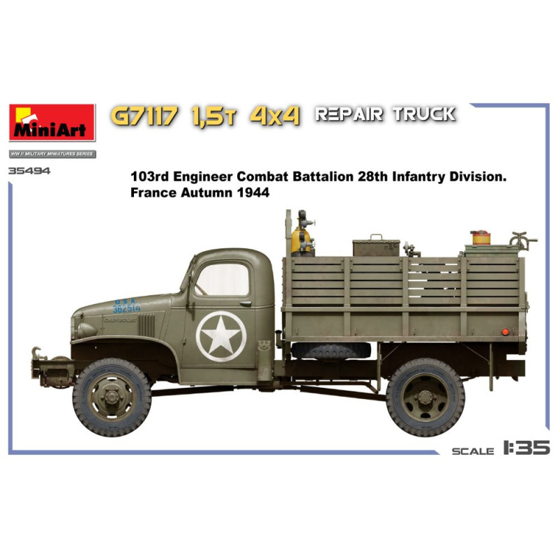 Camion de réparation 4x4 1,5 t G7117 - MiniArt 35494 - 1/35