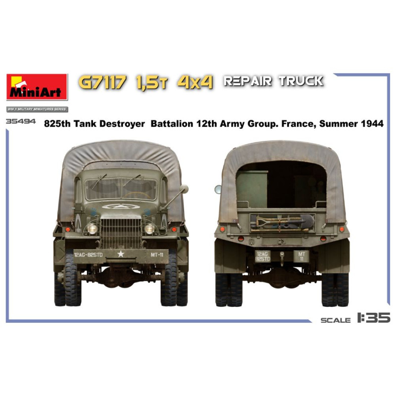 Camion de réparation 4x4 1,5 t G7117 - MiniArt 35494 - 1/35