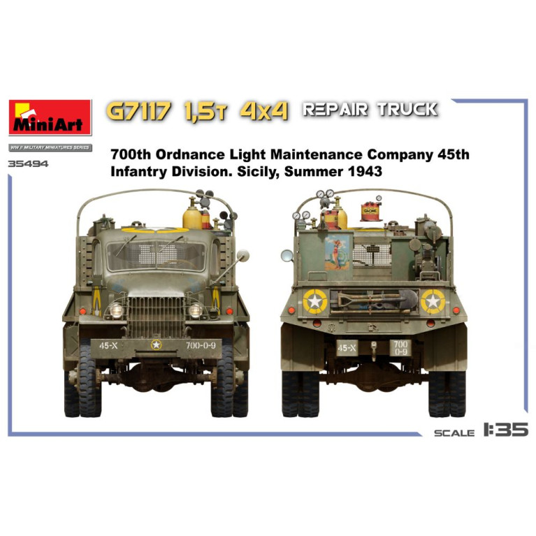 Camion de réparation 4x4 1,5 t G7117 - MiniArt 35494 - 1/35