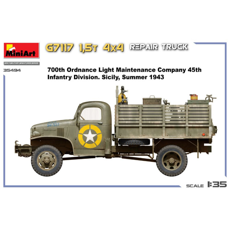 Camion de réparation 4x4 1,5 t G7117 - MiniArt 35494 - 1/35