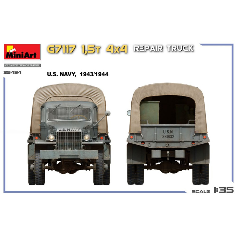 Camion de réparation 4x4 1,5 t G7117 - MiniArt 35494 - 1/35