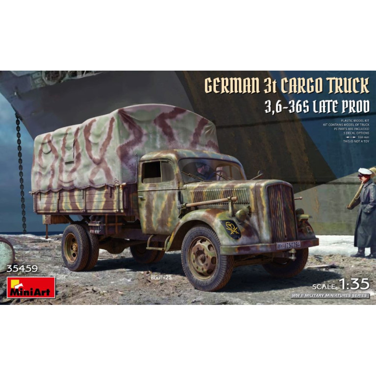 Camion de transport allemand 3t 3.6-36S 5 versions - MiniArt 35459 - 1/35