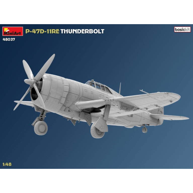 P-47D-11RE Thunderbolt. Kit de base, 2 versions - MiniArt 48037 - 1/35