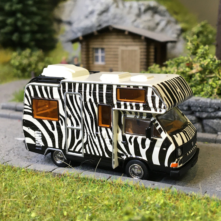 Volkswagen T3 Gipsy camping car, "safari", 1983 - BREKINA 33978 - HO 1/87