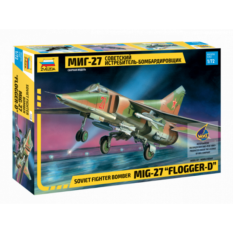 Chasseur-bombardier soviétique MiG-27 "Flogger-D" - ZVEZDA 7228 - 1/72