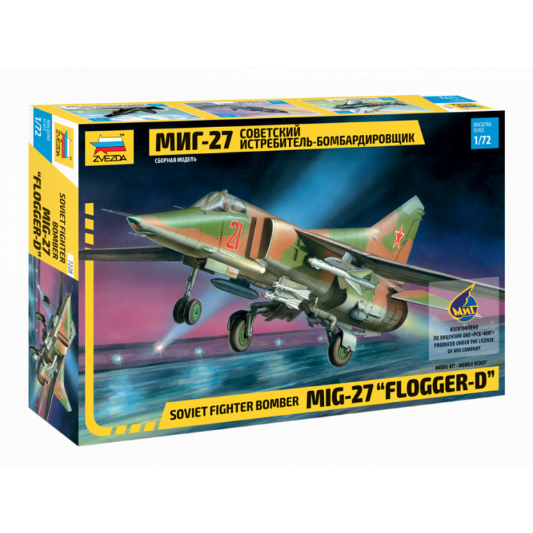 Chasseur-bombardier soviétique MiG-27 "Flogger-D" - ZVEZDA 7228 - 1/72