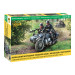 Moto allemande Zündapp K800 avec side-car et voiture - ZVEZDA 3717 - 1/35