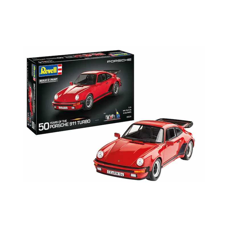 Coffret cadeau Porsche 911 Turbo 1975 50e anniversaire - REVELL 05634 - 1/24