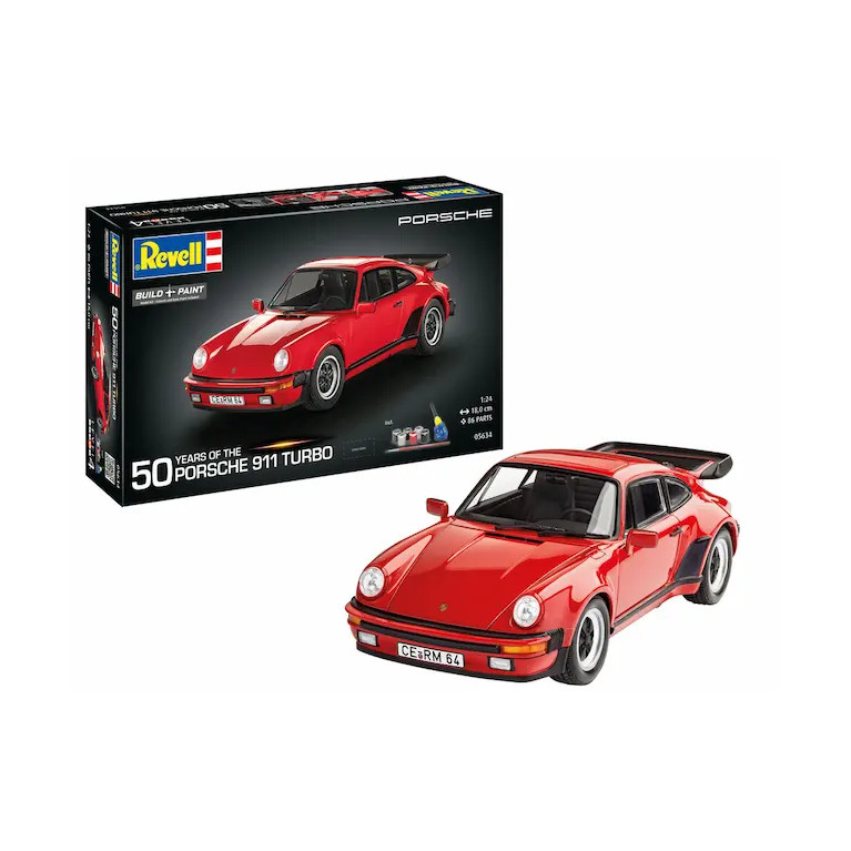 Coffret cadeau Porsche 911 Turbo 1975 50e anniversaire - REVELL 05634 - 1/24