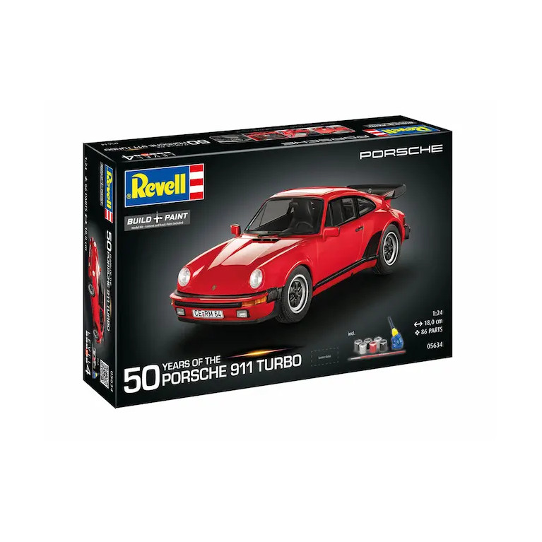 Coffret cadeau Porsche 911 Turbo 1975 50e anniversaire - REVELL 05634 - 1/24