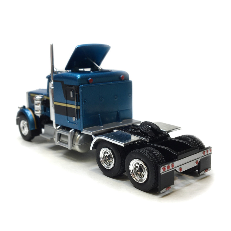 Tracteur Peterbilt 359, bleu métallisé / noir, 1973 - BREKINA 85718 - HO 1/87