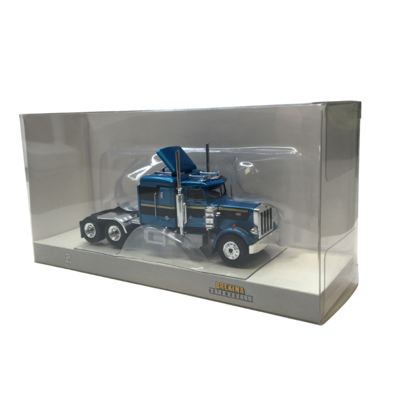 Tracteur Peterbilt 359, bleu métallisé / noir, 1973 - BREKINA 85718 - HO 1/87