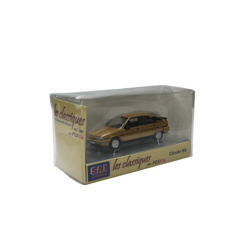 Citroën BX 16 phase 1, beige verni métallisé, 1983 - SAI 6480 - HO 1/87
