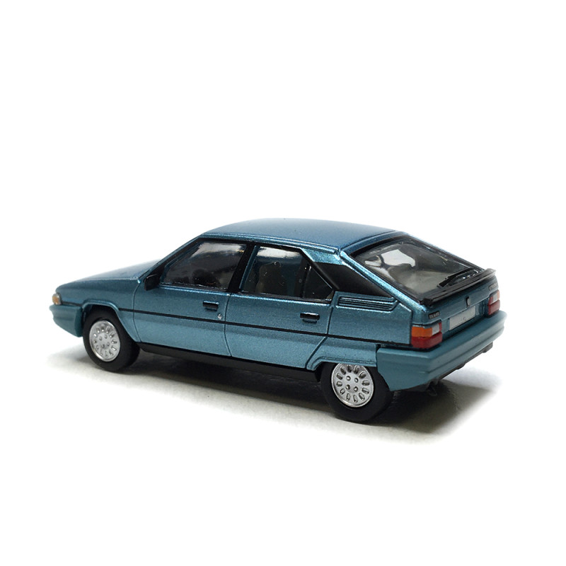 Citroën BX 16 phase 1, bleu argenté métallisé, 1983 - SAI 6482 - HO 1/87