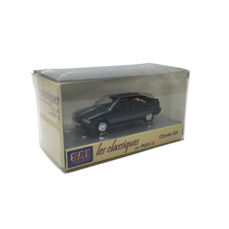 Citroën BX 16 phase 1, gris Neptune vernis métallisé, 1983 - SAI 6483 - HO 1/87