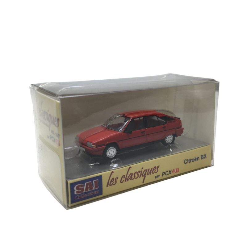 Citroën BX 16 phase 1, rouge, 1983 - SAI 6484 - HO 1/87