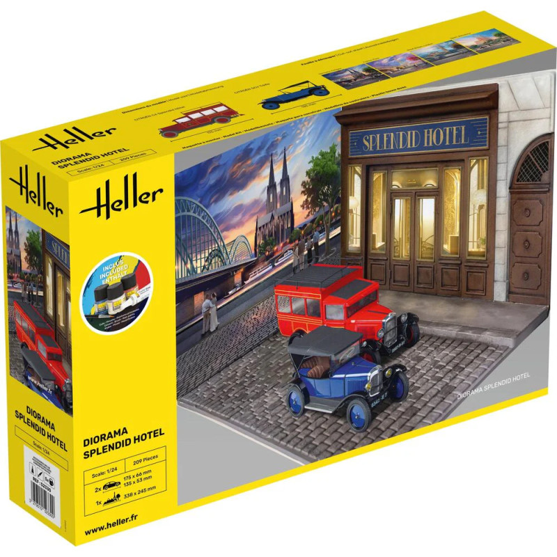 Splendid hotel diorama, Starting set - HELLER 52330 - 1/24