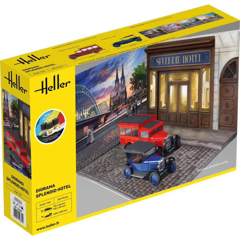 Splendid hotel diorama, Starting set - HELLER 52330 - 1/24