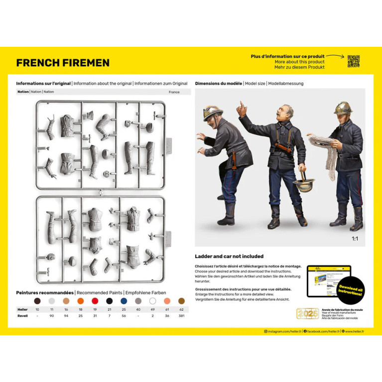 Pompiers français - HELLER 82753 - 1/24
