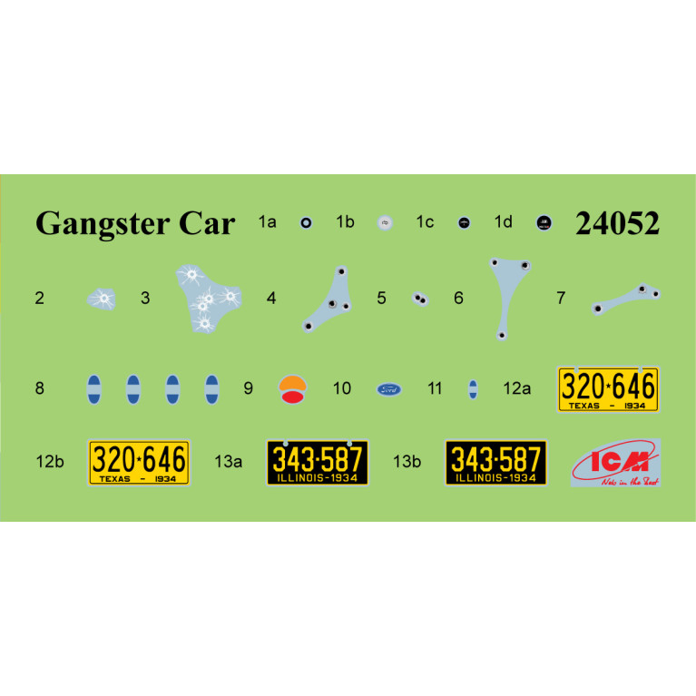 Ford A, voiture de gangster - ICM 24052 - 1/24