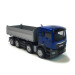 Benne basculante MAN TGS NN 4 essieux, bleu/argent - HERPA 319140 - HO 1/87