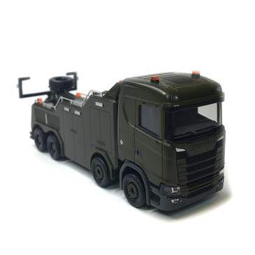 Véhicule de dépannage Scania CS 20 ND Empl Bison  "Armée luxembourgeoise" - HERPA 747196 - HO 1/87