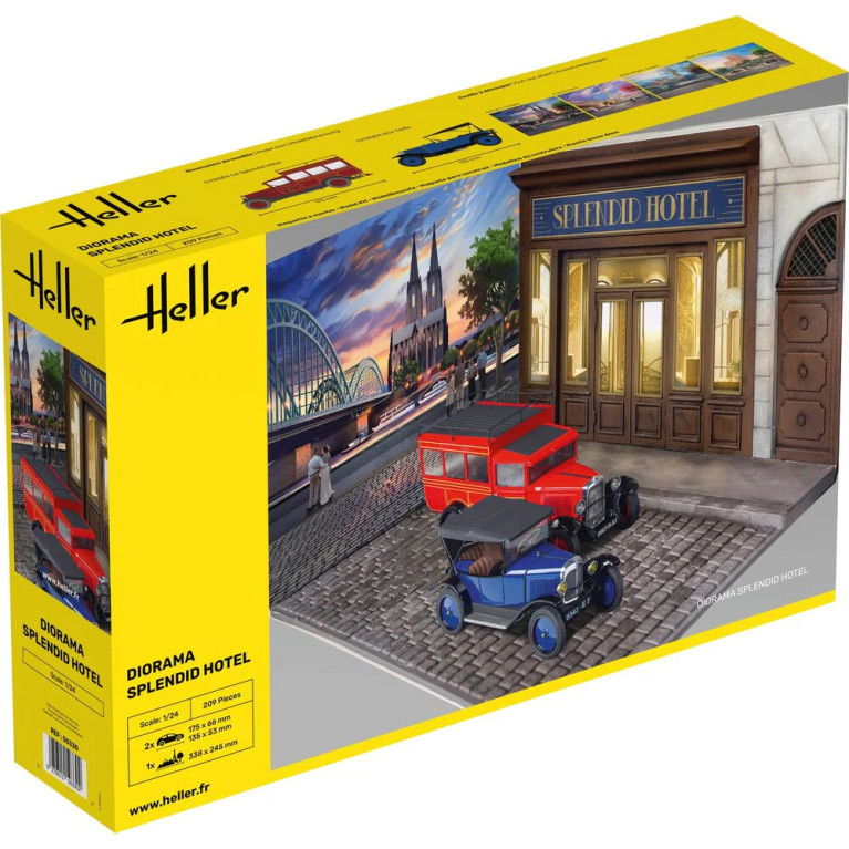 Splendid hotel diorama - HELLER 52330 - 1/24