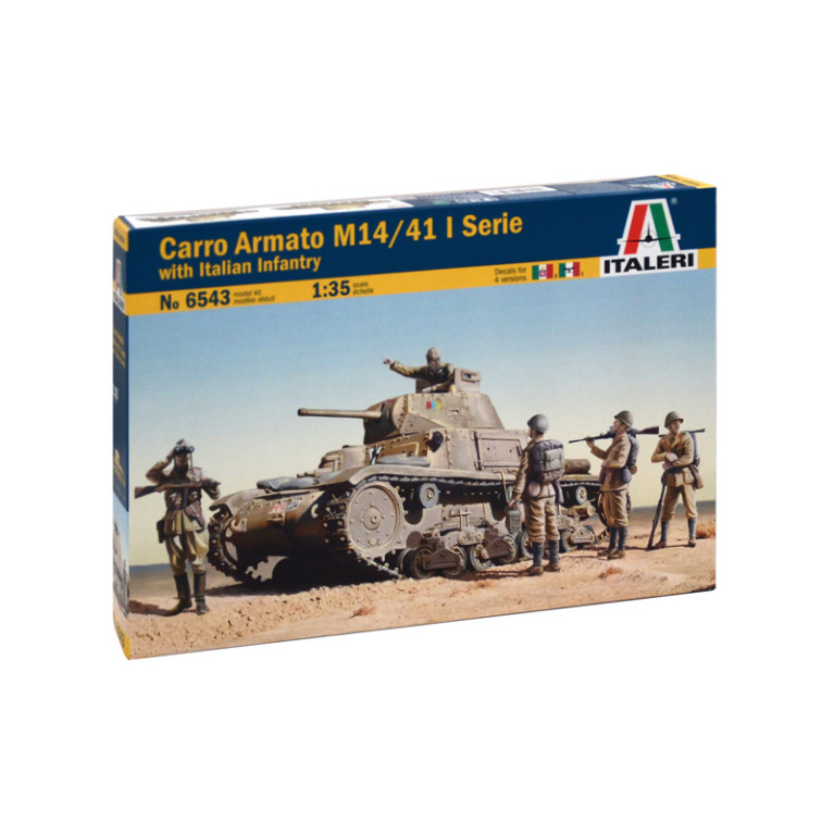 Carro Armato M14/41 l serie avec Infanterie italienne 4 versions - ITALERI 6543 - 1/35